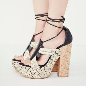 Free People High Society Heels Black Size 36